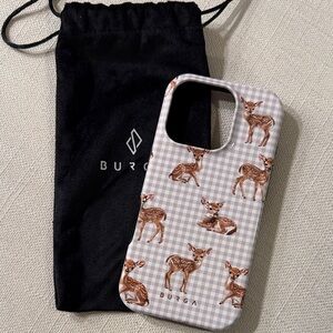 iPhone 16 Pro Burga Bambi Pattern Phone Case - Gray